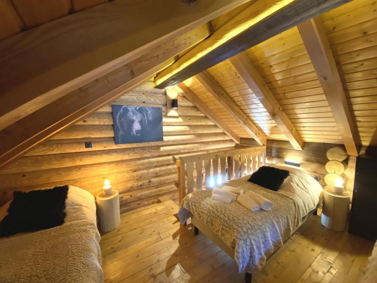 L'Ours Noir Chalet En Rondins La Bresse Exterior foto