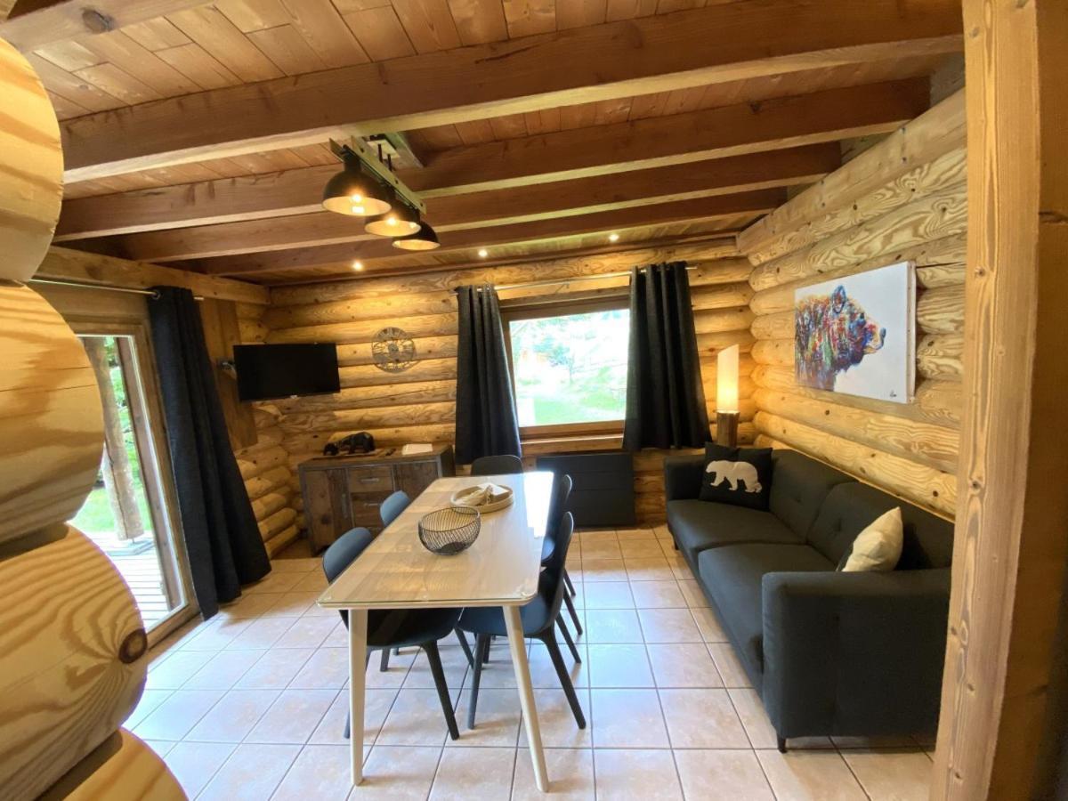L'Ours Noir Chalet En Rondins La Bresse Exterior foto