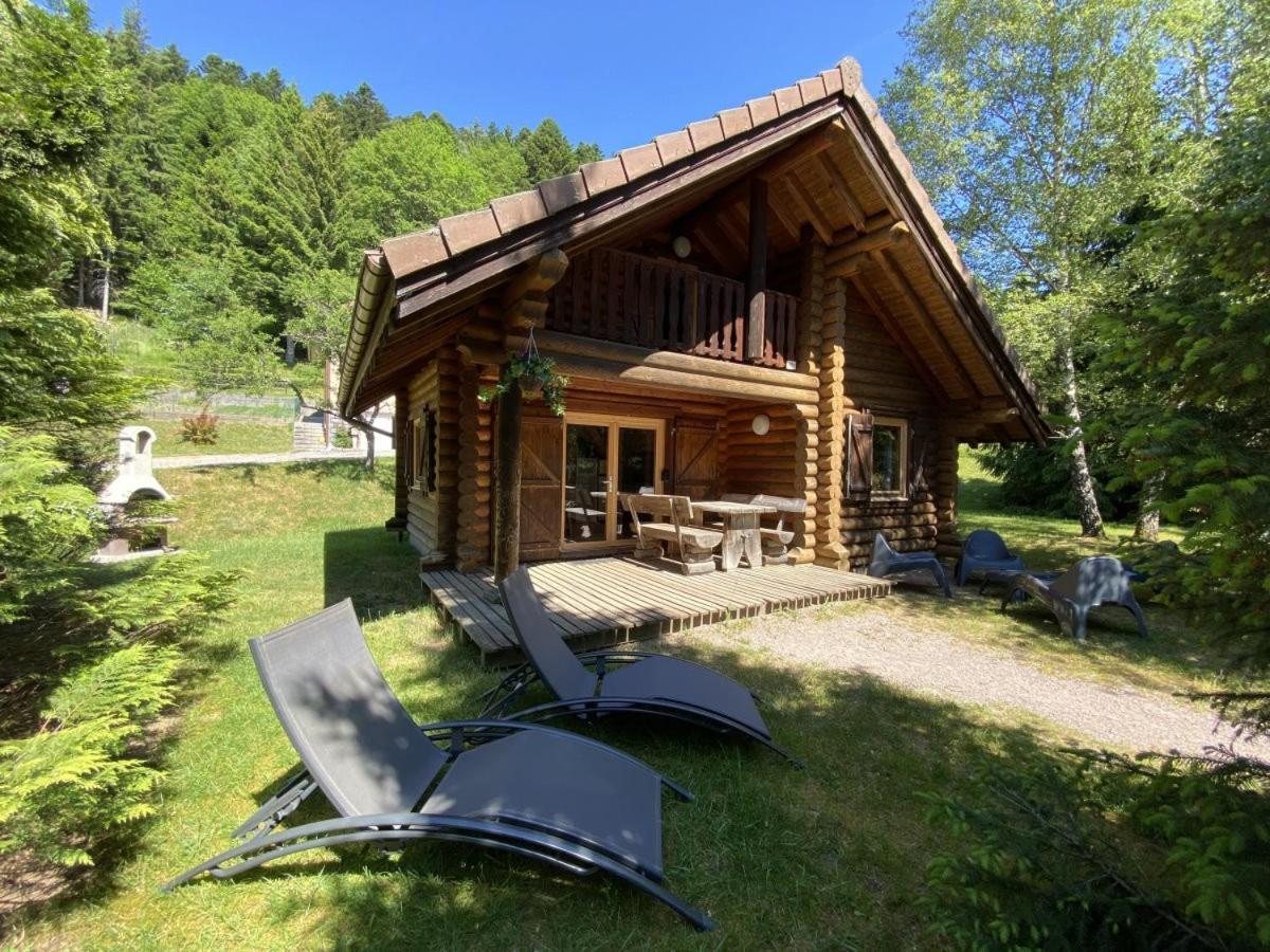 L'Ours Noir Chalet En Rondins La Bresse Exterior foto