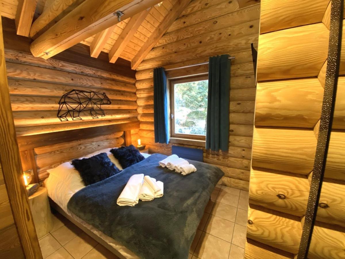 L'Ours Noir Chalet En Rondins La Bresse Exterior foto